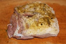 Carnea de porc fiartă rece în aerogril