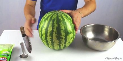 Készíts egy görögdinnye zselé otthon (görögdinnye) Görögdinnye zselés otthon