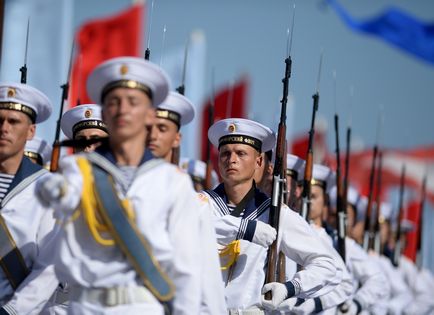 Day Oroszország haditengerészeti flotta szakmai ünnep, amely ünnepelt emberek milliói