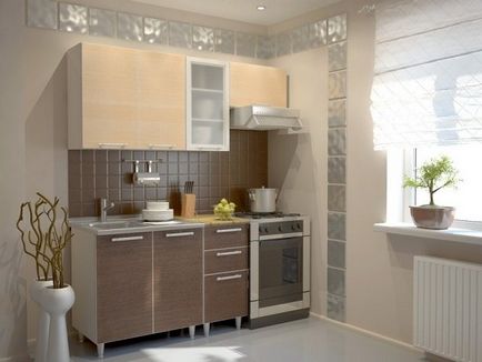 Design de bucătării mici pentru apartamente mici