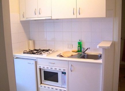 Design de bucătării mici pentru apartamente mici