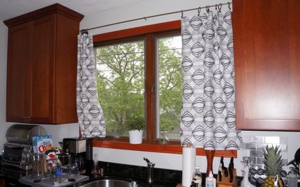 Дизайн штор для кухні - сучасний інтер'єр