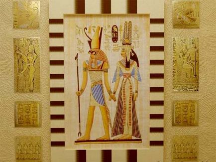 Egyiptomi stílus a belső (beltéri stílusú) Egyiptomi stílus a belső
