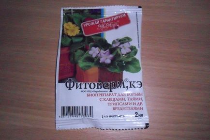 Phytoverm - pentru plantele de interior, eficacitatea medicamentului