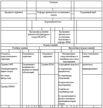 Forme de sport-masă și cultură fizică și de muncă în domeniul sănătății în universitate