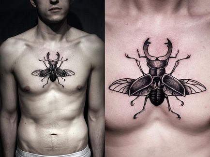 Fotografie și sensul unui tatuaj scarab