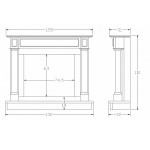 Șeminee de fotografie în interiorul camerei de zi cu mâinile lor înclinate, false, electrice, portaluri pentru ei