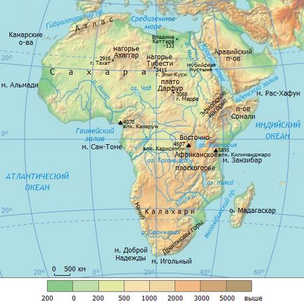 Földrajza Afrika