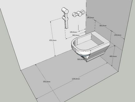 Duș igienic pentru toaletă cu mixer alternativ la bidet