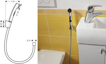 Duș igienic pentru toaletă cu mixer alternativ la bidet