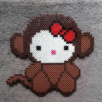 Hello Kitty (Hello Kitty) saját kezét termomozaiki hogyan kell csinálni (kézműves) Hello Kitty (Hello Kitty) saját kezét termomozaiki hogyan