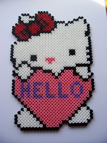 Hello kitty (хелло китти) своїми руками з термомозаіка як зробити