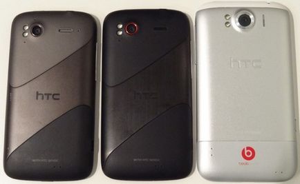 HTC senzație, senzație xe și xl design și culoare