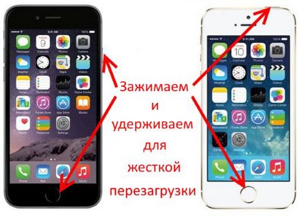 Iphone - жорстка перезавантаження і хард ресет