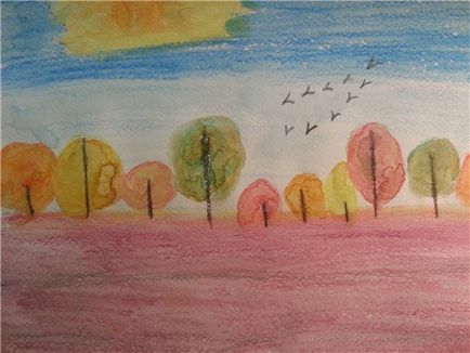 Як намалювати малюнок - краса осені