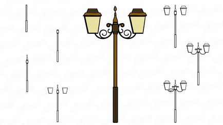 Cum de a desena o lampă de stradă în etape - cum să atragă un felinar în creion pas cu pas