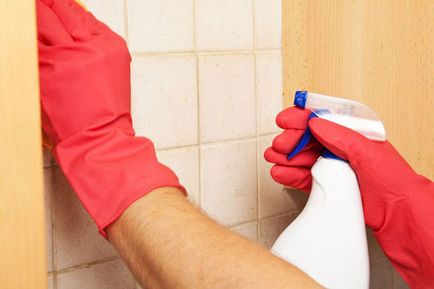 Как да се чисти фугите между плочките в банята у дома, отколкото за почистване фолк или химически