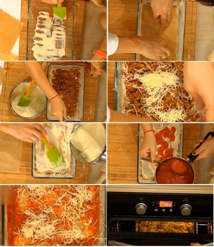 Főzni zöldség lasagna - hogyan kell főzni lasagna - receptek