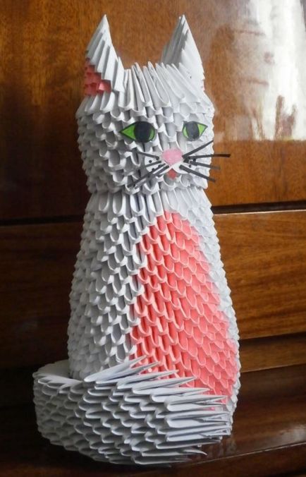 Hogyan készítsünk origami ins macska