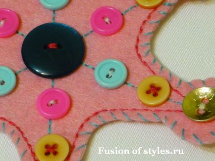 Cum sa faceti fulgii de zapada de la Anul Nou si sa le decorati cu butoane, stiluri de îmbinare