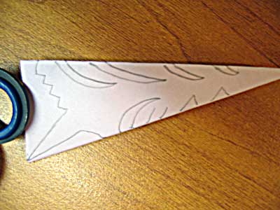 Cum să faci o fază de zăpadă din hârtie în etape cu mâinile tale, un model de zăpadă de hârtie