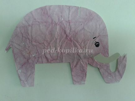 Як зробити вуха слона з паперу - орігамі слон, як зробити слона з паперу