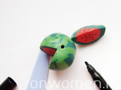 Hogyan farag a plasztikákat görögdinnye mesterkurzus lépésről lépésre fotók