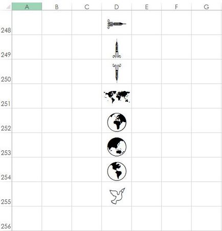 Hogyan excel nézet az összes karaktert adott font - trükkök és technikák, a Microsoft Excel (Webdings font karakter) Hogyan excel nézet az összes karaktert adott font - trükkök és technikák, a Microsoft Excel