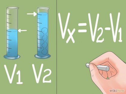 Cum se calculează volumul unui corp de formă neregulată