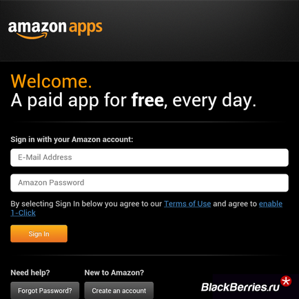 Как да се регистрирате профила си и да започнете да използвате Amazon AppStore на BlackBerry 10, къпина в