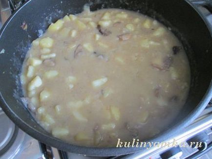 Burgonya, pörkölt fagyasztott gombák (burgonya) Burgonya pörkölt fagyasztott gombát