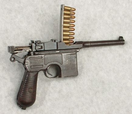 Carte de arma Mauser to-96 (mauser c96), interacțiunea dintre părți și mecanisme