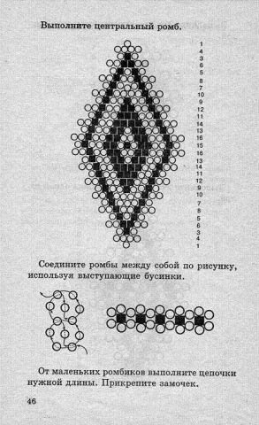 Colier - rombusi - de la coroyachechikul Mariei, magia margelelor