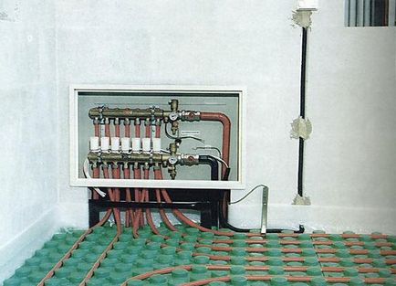 Colector pentru podea caldă cu propriile mâini - caracteristici de instalare și instalare, design cu