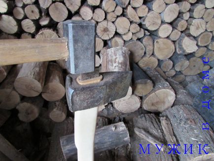 Колун для дров виготовлення своїми руками дерев'яної рукоятки