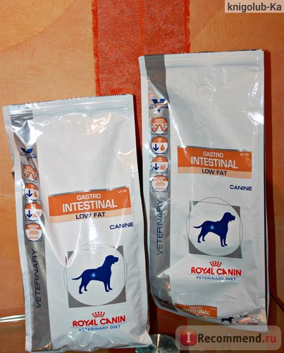 Корм для собак royal canin gastro intestinal low fat lf22 - «лікувальний корм для собак при