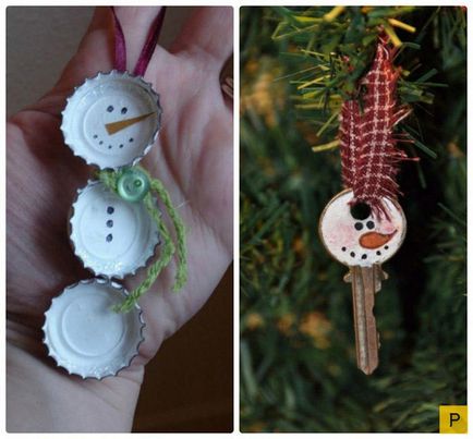Jucării creative de pom de Crăciun (9 fotografii)