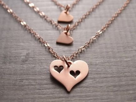Pandantiv inima (78 pics) aur și argint în formă de inimă pandantive-jumătăți de margele sau