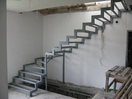 Lépcsők fémből kezük - építünk otthon