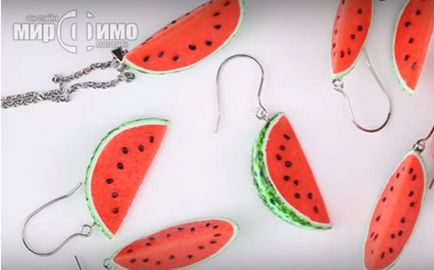 Nyári dekoráció - szelet görögdinnye műanyag (nyáron) Nyári dekoráció - görögdinnye szelet műanyagból
