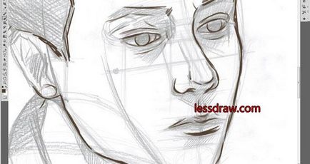 Особа хлопця олівцем поетапно - як намалювати портрет як малювати обличчя людини олівцем