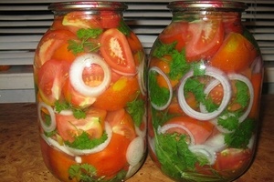 Мариновані помідори з петрушкою - рецепти кулінарії