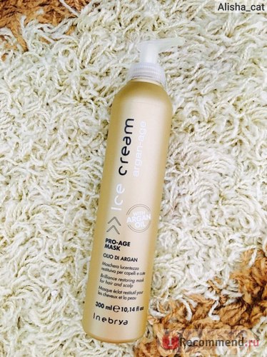 Hair Mask inebrya fagylalt argan-kor - «példával azt mutatják, hogy a tisztított haj (inebrya) Hair Mask inebrya fagylalt argan-kor - «egy személyes példa azt mutatja, hogy a szőkített haj