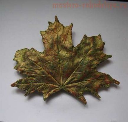 Майстер-клас осіннє листя з гіпсу