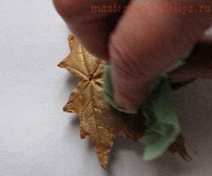 Майстер-клас осіннє листя з гіпсу