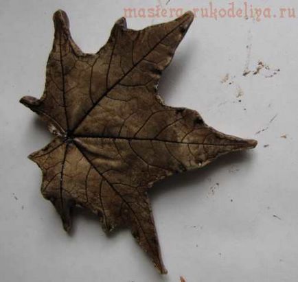 Mesterkurzus őszi levelek készült vakolat