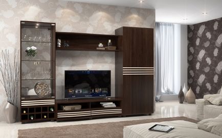 Mobilier Wenge în interior (20 de fotografii), design ușor și întunecat