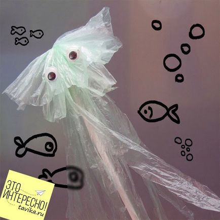 Медуза з пакету - дитяча виріб