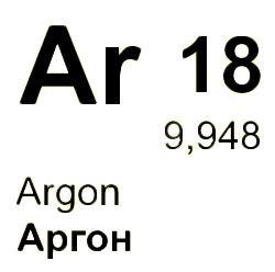 Masa moleculară a argonului (kg