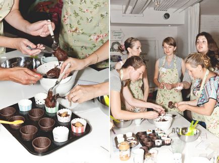 Az első mester osztályban cupcakes együtt Eugene Levitsky - mary pékség